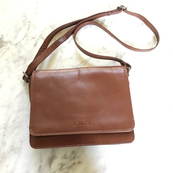 Genicci Bags Genicci Leatherworks Alice Cognac Crossbody Bag Poshmark